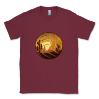 Burgundy Desert Cactus Sunset Volleyball Classic Tee - Bettercallsaul