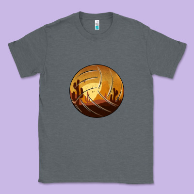 Desert Cactus Sunset Volleyball Classic Tee Designed By Bettercallsaul