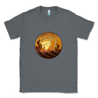 Charcoal Heather Desert Cactus Sunset Volleyball Classic Tee - Bettercallsaul