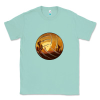 Seafoam Desert Cactus Sunset Volleyball Classic Tee - Bettercallsaul