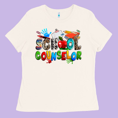 School Counselor Ladies Tee Designed By Nancycooperartshop