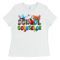 White school counselor Ladies Tee - NancyCooperArtShop