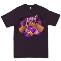Plum Halloween afro sneakers Premium Tee - RanaPortraitStore
