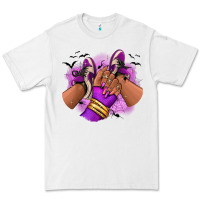 White Halloween afro sneakers Premium Tee - RanaPortraitStore