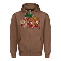 Chestnut caravan gingerbread Zipper Hoodie - FaDigitalArtStudio