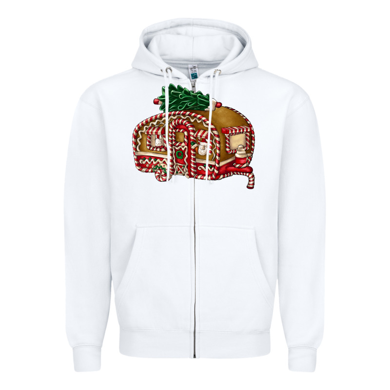 Caravan Gingerbread Zipper Hoodie by FaDigitalArtStudio | Teevron
