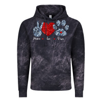 Cloud Black Peace Love Paws Vintage Hoodie - Bettercallsaul
