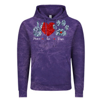 Cloud Purple Peace Love Paws Vintage Hoodie - Bettercallsaul