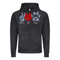 Vintage Black Peace Love Paws Vintage Hoodie - Bettercallsaul