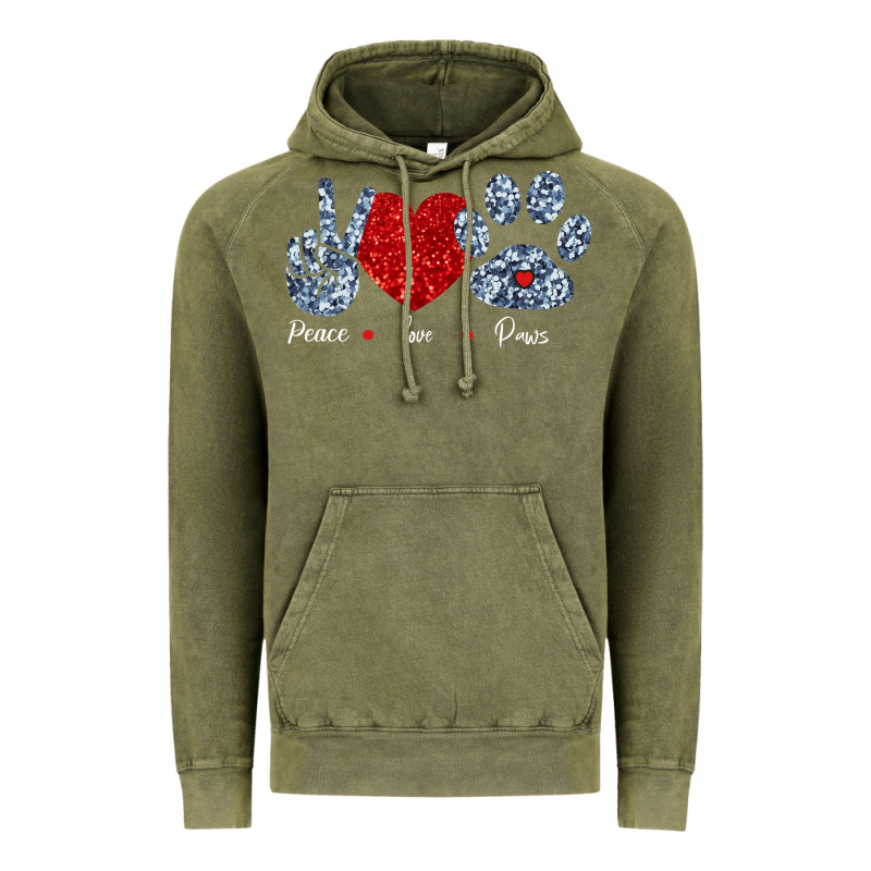 Peace Love Paws Vintage Hoodie by Bettercallsaul | Teevron