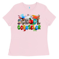 Bubblegum Pink school counselor Ladies Tee - NancyCooperArtShop