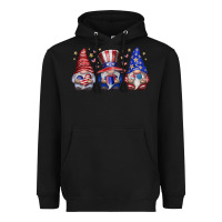Black American Gnomes Heavyweight Hoodie - CowhideDigitalArt