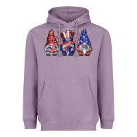 Lavender American Gnomes Heavyweight Hoodie - CowhideDigitalArt