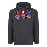 Smoke American Gnomes Heavyweight Hoodie - CowhideDigitalArt