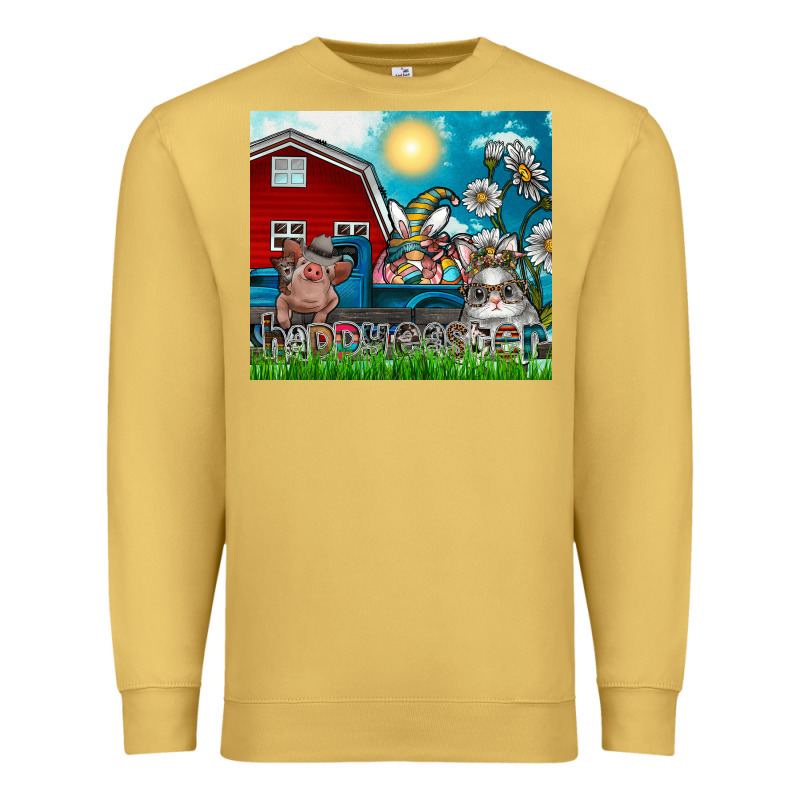 Happy Easter Premium Sweatshirt by CowhideDigitalArt | Teevron