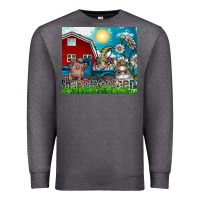 Charcoal Heather happy easter Premium Sweatshirt - CowhideDigitalArt