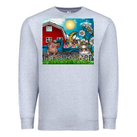 Heather Grey happy easter Premium Sweatshirt - CowhideDigitalArt