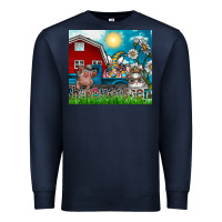 Navy happy easter Premium Sweatshirt - CowhideDigitalArt