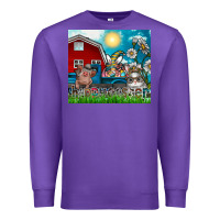 Purple happy easter Premium Sweatshirt - CowhideDigitalArt