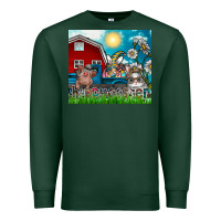 Sports Green happy easter Premium Sweatshirt - CowhideDigitalArt