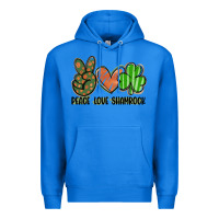 True Royal peace love shamrock Premium Hoodie - FaDigitalArtStudio