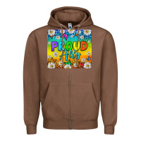 Chestnut LGBTQ+ Proud Ally With Daisy Tumbler Zipper Hoodie - BundleAndBundleShop