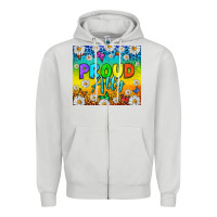Dove Grey LGBTQ+ Proud Ally With Daisy Tumbler Zipper Hoodie - BundleAndBundleShop