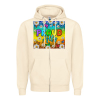 Sandshell LGBTQ+ Proud Ally With Daisy Tumbler Zipper Hoodie - BundleAndBundleShop