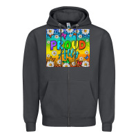 Smoke LGBTQ+ Proud Ally With Daisy Tumbler Zipper Hoodie - BundleAndBundleShop