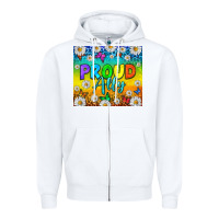 White LGBTQ+ Proud Ally With Daisy Tumbler Zipper Hoodie - BundleAndBundleShop