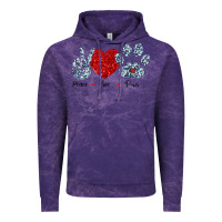 Cloud Purple Peace Love Paws Vintage Hoodie - Bettercallsaul