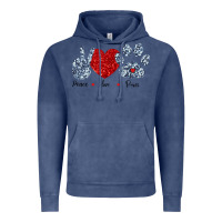 Vintage Denim Peace Love Paws Vintage Hoodie - Bettercallsaul