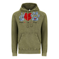 Peace Love Paws Vintage Hoodie | Teevron
