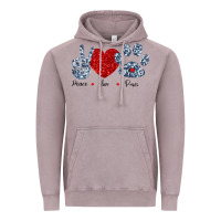Vintage Zinc Peace Love Paws Vintage Hoodie - Bettercallsaul