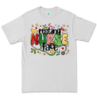 Dove Grey resting nurse face Premium Tee - MaliasSmallBusiness