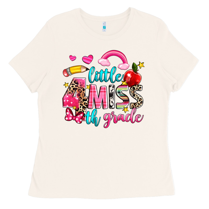 Little Miss Fourth Grade Ladies Tee by NancyCooperArtShop | Teevron