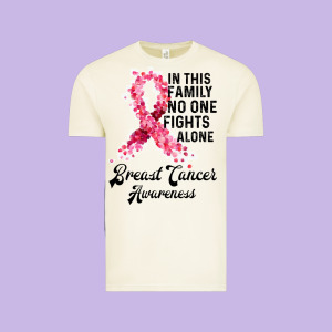 In This Family Fights Alone Breast Cancer Awareness Vintage Tee Designed By Bettercallsaul