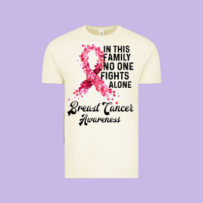 In This Family Fights Alone Breast Cancer Awareness Vintage Tee Designed By Bettercallsaul