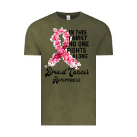 Vintage Olive in this family fights alone breast cancer awareness Vintage Tee - Bettercallsaul
