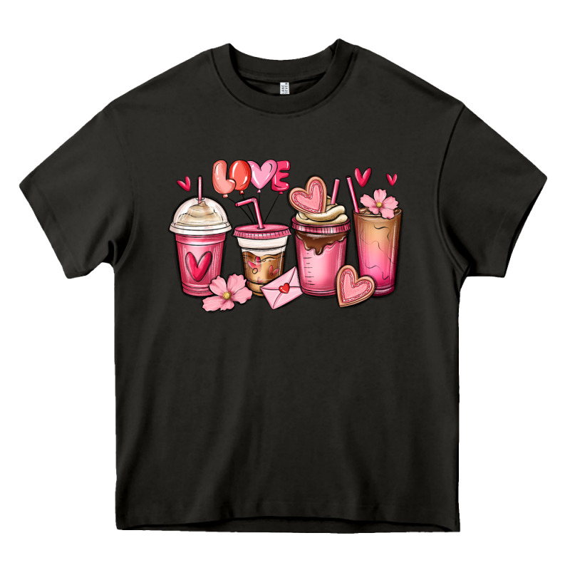 Valentines Day Coffee Cups Heavy Core Tee by MaliasSmallBusiness | Teevron