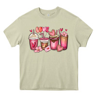 Mossy valentines day coffee cups Heavy Core Tee - MaliasSmallBusiness