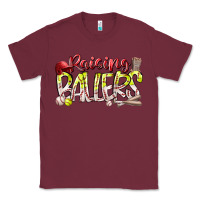 Burgundy raising ballers Classic Tee - RacoonDesign