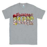 Heather Grey raising ballers Classic Tee - RacoonDesign