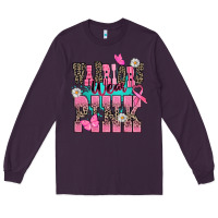 Plum Warriors wear pink Cancer Awareness Long Sleeve Tee - HowdyJamesFarm