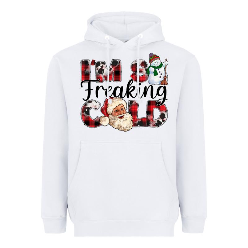 Im So Freaking Cold Heavyweight Hoodie by CowhideDigitalArt | Teevron