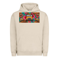 Pigment French Oak school bus leopard gemstone license plate Urban Hoodie - Artiststas