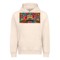 Sandshell school bus leopard gemstone license plate Urban Hoodie - Artiststas