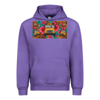 Tulip school bus leopard gemstone license plate Urban Hoodie - Artiststas
