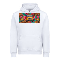 White school bus leopard gemstone license plate Urban Hoodie - Artiststas