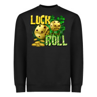 Black Luck and roll Heavyweight Sweatshirt - CowGirlArtShop